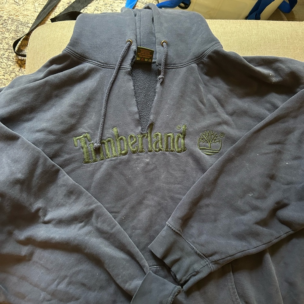 VTG TIMBERLAND HOODIE WITH SLIT IN FRONT